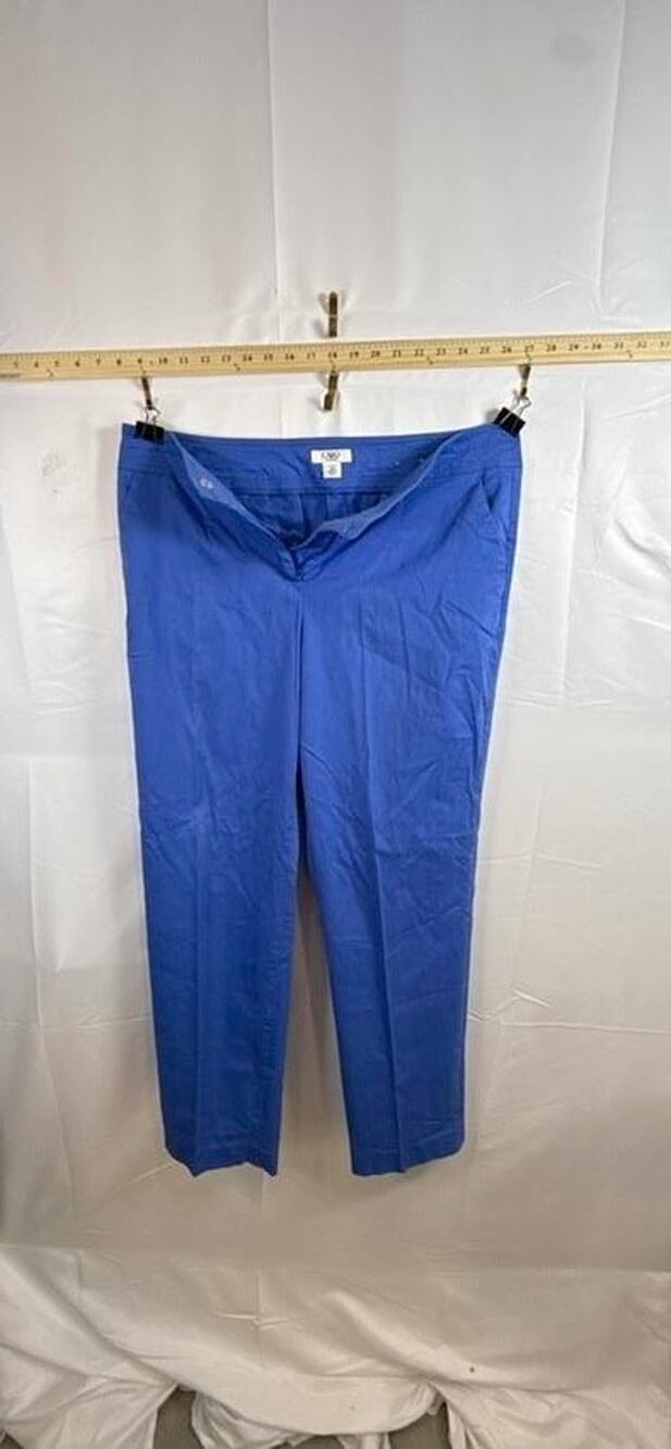 Cato Woman Plus Size 16W Pants Cornflower Periwinkle Blue Classic Straight Work